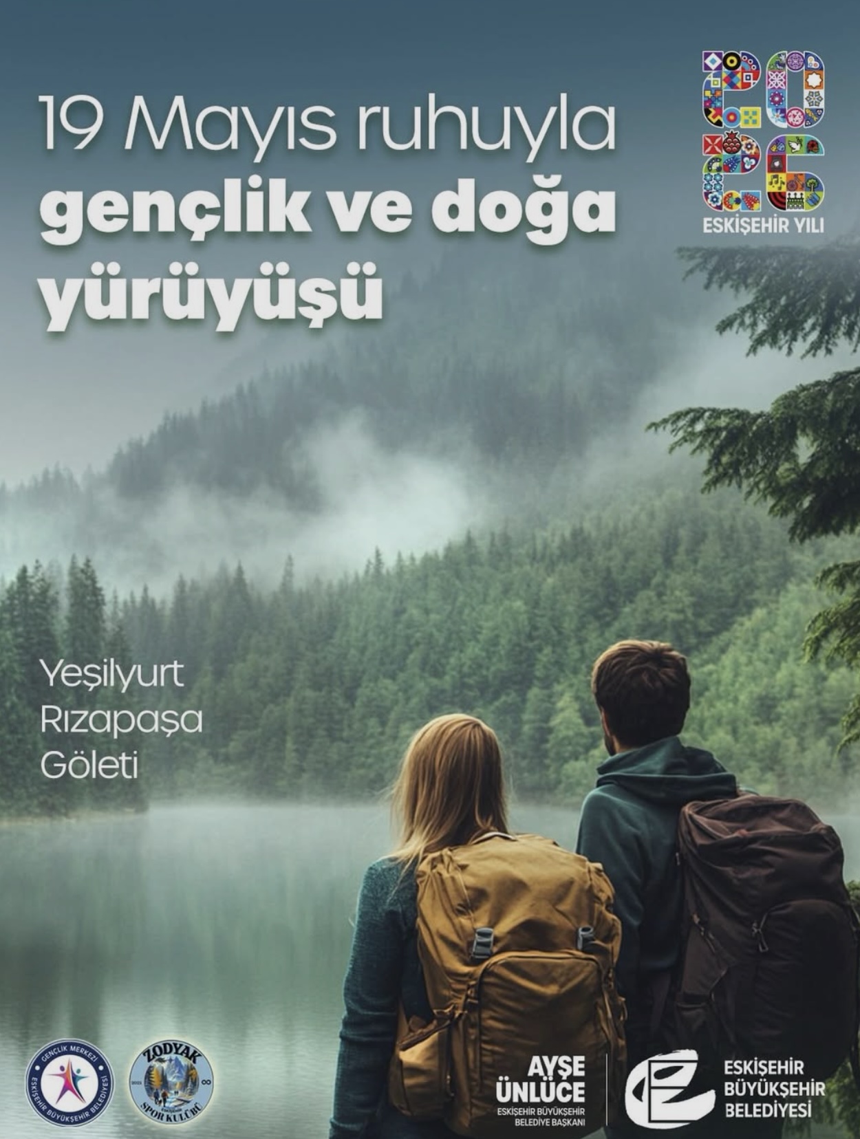 19 Mayıs Ruhuyla Gençlik ve Doğa Yürüyüşü (Yeşilyurt – Rızapaşa Göleti)